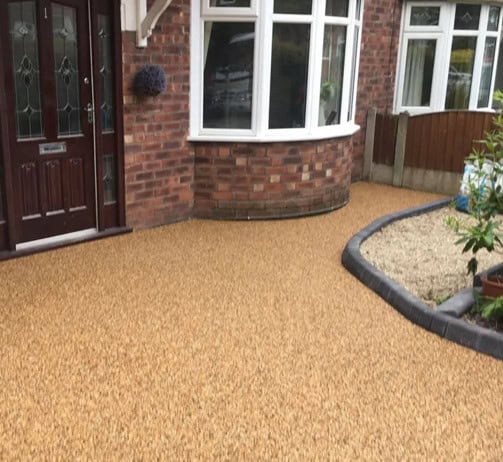 tanned resin driveway
